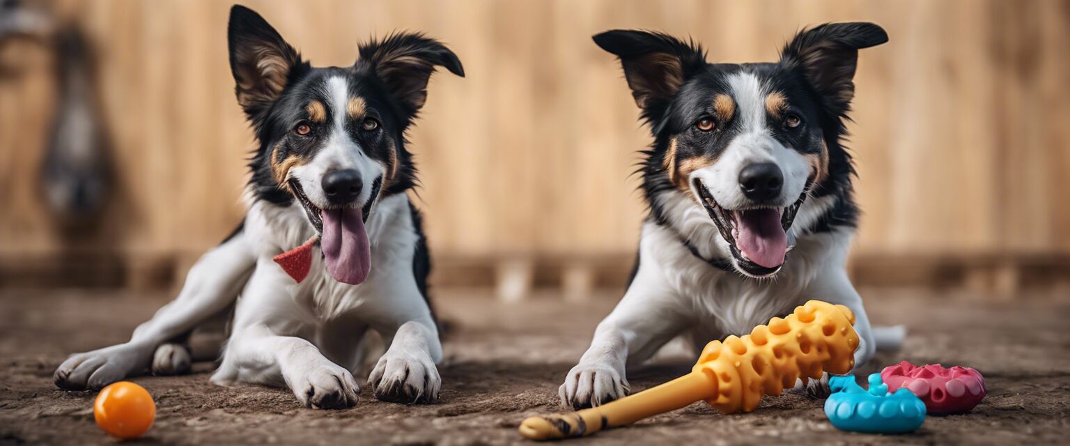 Dental chews and toys for dogs